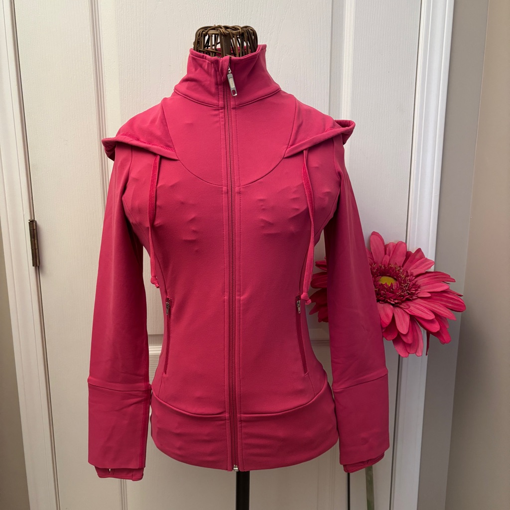 Karma Yoga Zip Hoodie Bundle Xs/S Pink & Black (Lululemon Define Style)